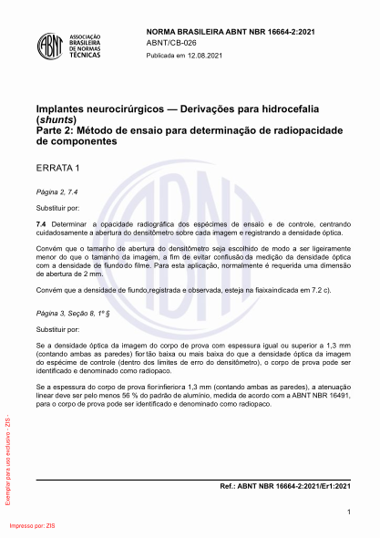 ABNT NBR 16664-2-2021/Errata 1-2021