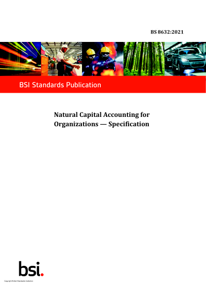 BS 8632-2021Natural Capital Accounting for Organizations. Specification