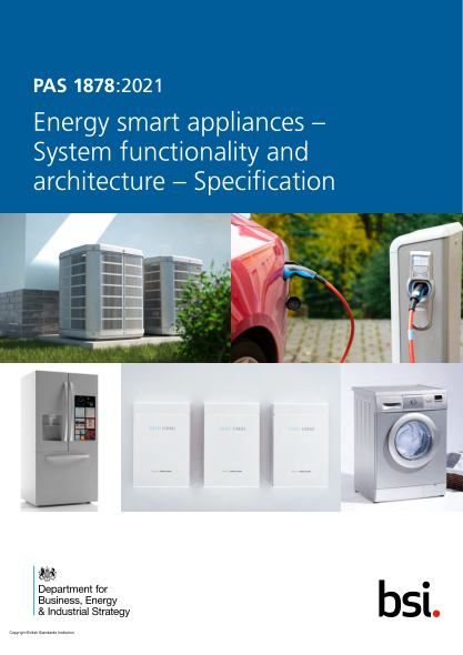 PAS 1878-2021Energy smart appliances. System functionality and architecture. Specification