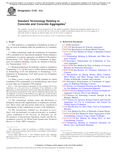ASTM C125-2021aStandard Terminology Relating to Concrete and Concrete Aggregates