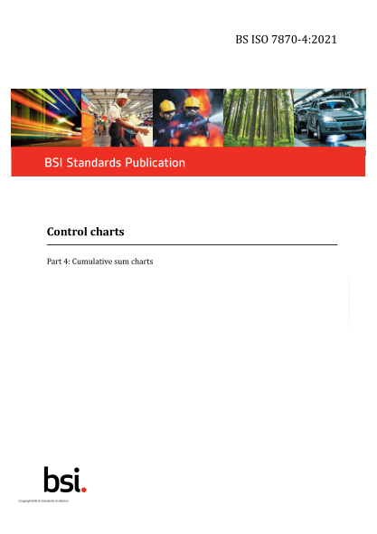 BS ISO 7870-4-2021Control charts. Part 4:Cumulative sum charts
