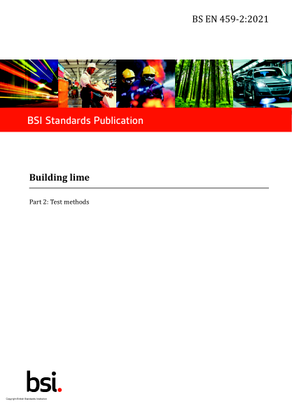 BS EN 459-2-2021Building lime. Test methods