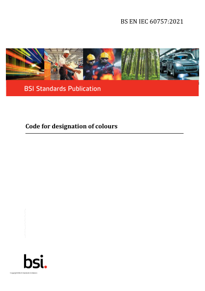 BS EN IEC 60757-2021Code for designation of colours