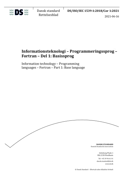 ISO/IEC 1539-1-2018/Cor 1-2021信息技術(shù)  程序設(shè)計(jì)語言  公式翻譯程式語言  第1部分:基本語言  技術(shù)勘誤1Information technology — Programming languages — Fortran — Part 1: Base language — Technical Corrigendum 1