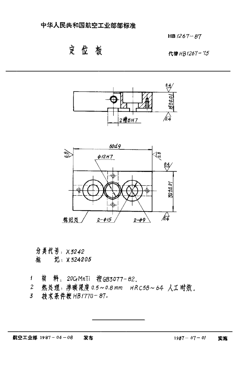 HB 1267-1987定位板