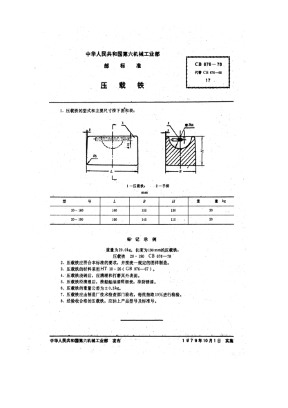 CB 676-1978壓載鐵