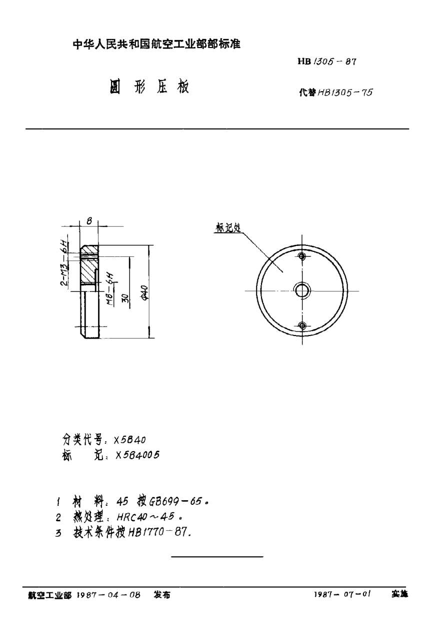 HB 1305-1987圓形壓板