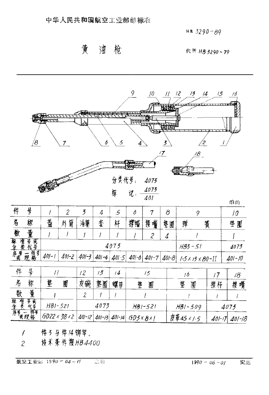 HB 3290-1989黃油槍