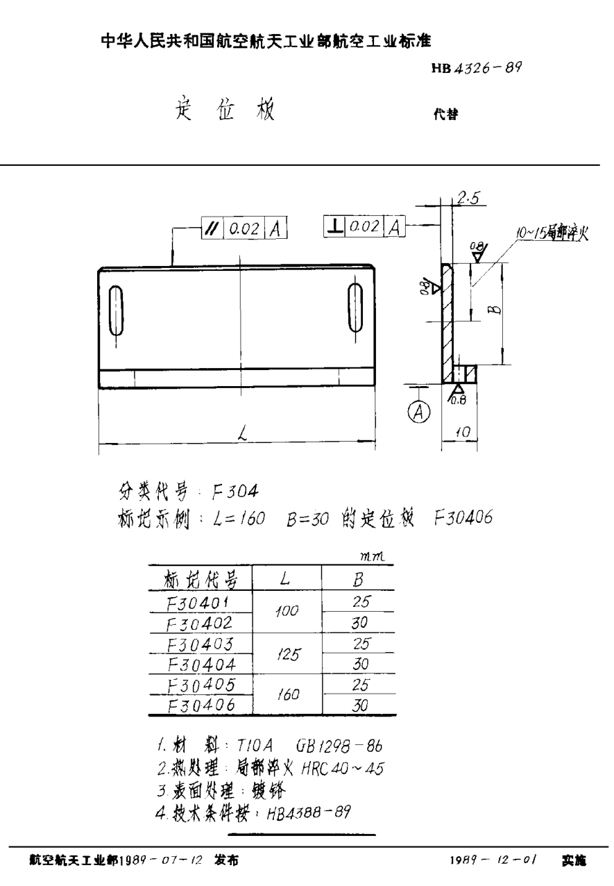 HB 4326-1989定位板