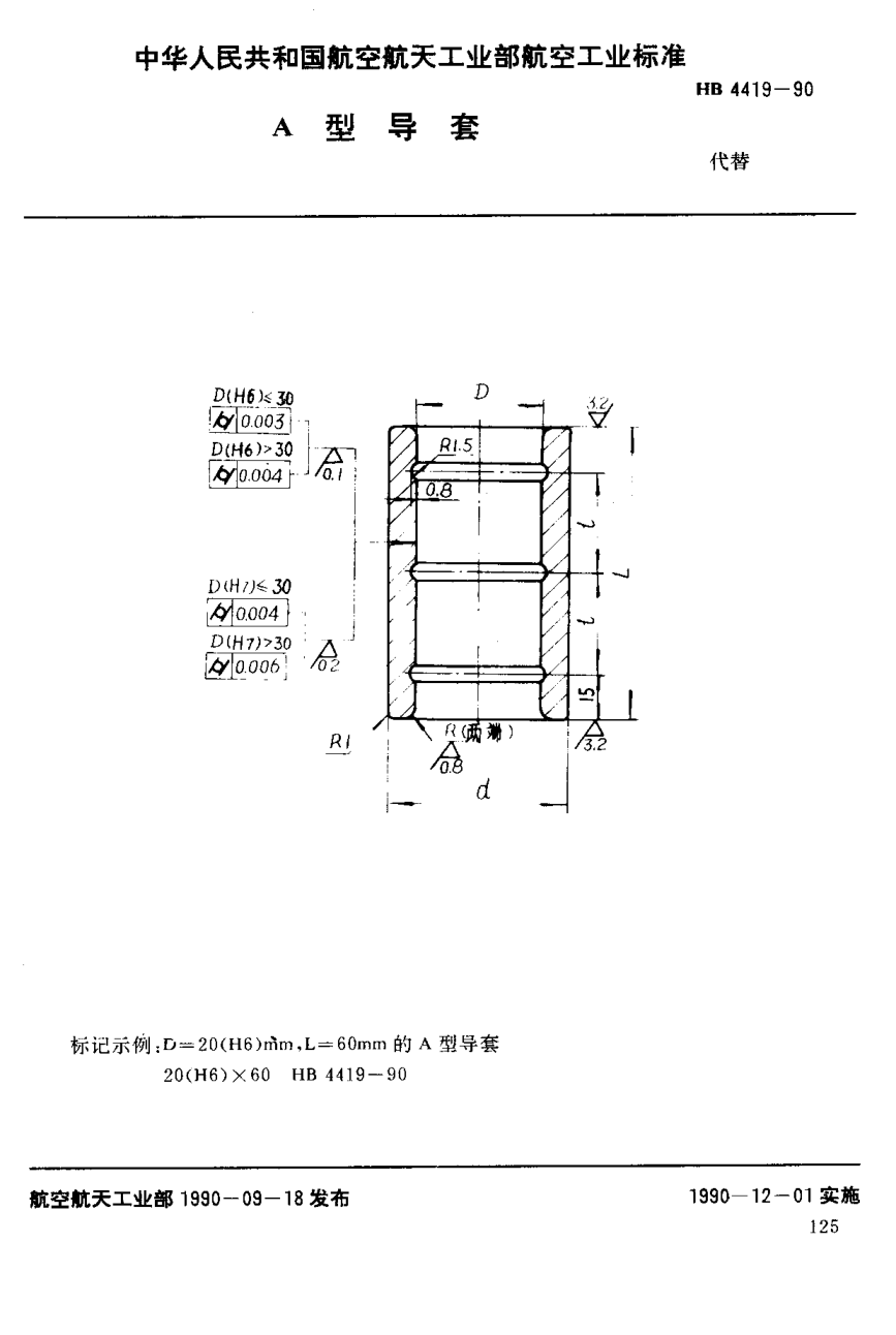 HB 4419-1990Ａ型導套
