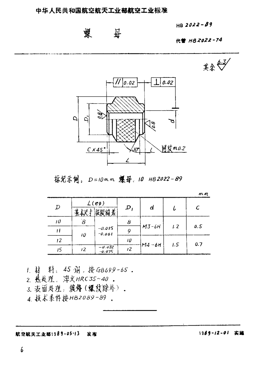 HB 2022-1989螺母