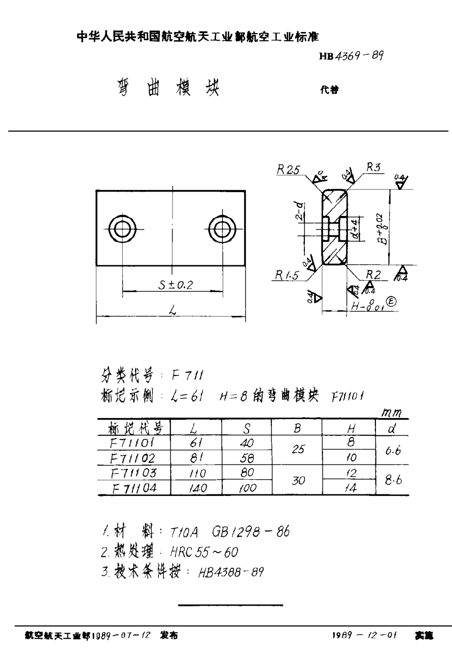HB 4369-1989彎曲模塊