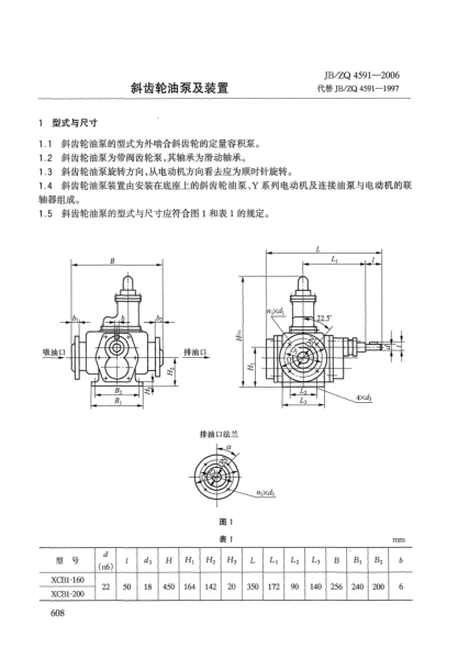 JB/ZQ 4591-2006斜齒輪油泵及裝置