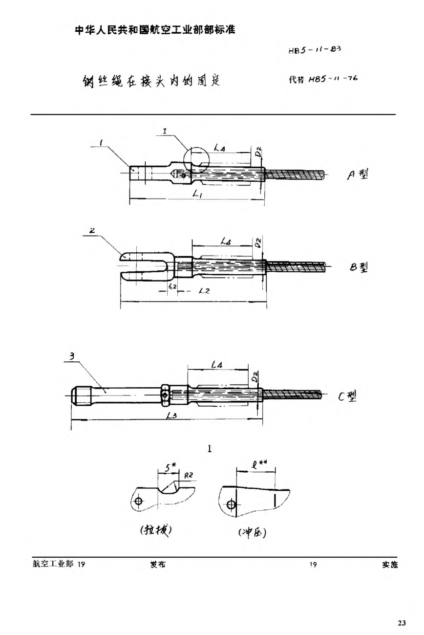 HB 5-11-1983鋼絲繩在接頭內(nèi)的固定
