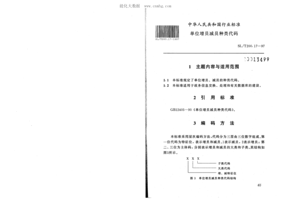 SL/T 200.17-1997 單位增員減員種類代碼