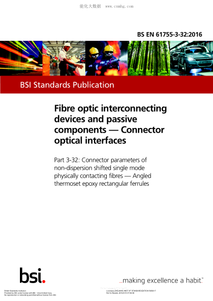 BS EN 61755-3-32-2016 纖維光學(xué)互連器件和無源元件 連接器光學(xué)接口 非色散位移式單相物理連接纖維的連接器參數(shù) 成角度熱固性環(huán)氧樹脂矩形套圈 Fibre optic interconnecting devices and passive components. Connector optical interfaces. Connector parameters of non-dispersion shifted single mode physically contacting fibr