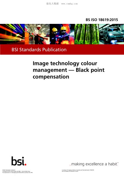 BS ISO 18619-2015 圖像技術(shù)色彩管理 黑點(diǎn)補(bǔ)償 Image technology colour management. Black point compensation