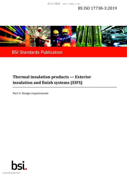 BS ISO 17738-3-2019   Thermal insulation products. Exterior insulation and finish systems (EIFS). Design requirements