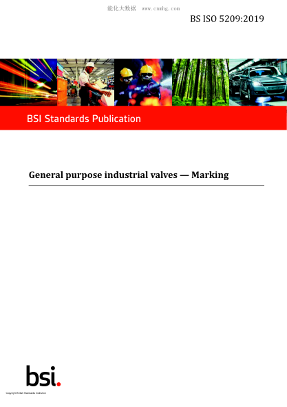 BS ISO 5209-2019   General purpose industrial valves. Marking