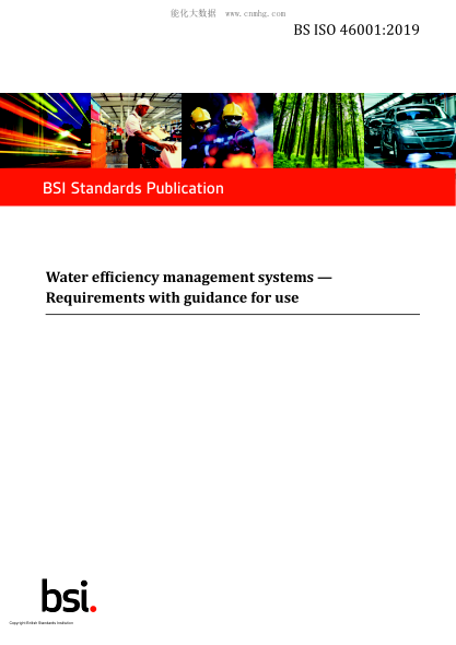 BS ISO 46001-2019   Water efficiency management systems. Requirements with guidance for use