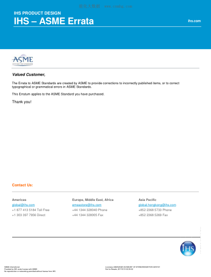 ASME B18.2.1 ERRATA-2013  "Square, Hex, Heavy Hex, and Askew Head Bolts and Hex, Heavy Hex, Hex Flange, Lobed Head, and Lag Screws (Inch Series) (INCLUDES ERRATA: 13-1990)"