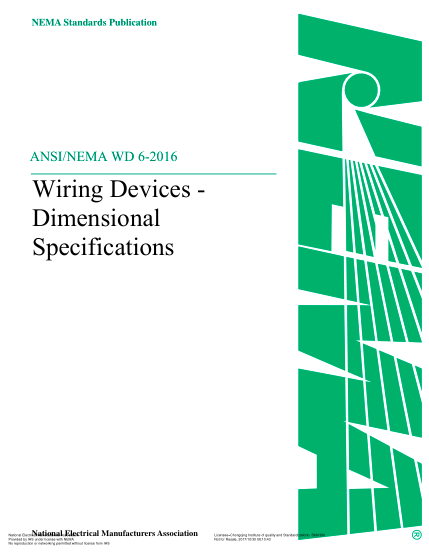NEMA WD 6-2016   Wiring Devices - Dimensional Specifications