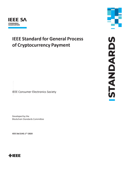 IEEE 2143.1-2020  General Process of Cryptocurrency Payment