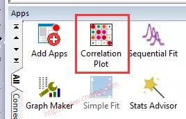 OriginPro相關(guān)系數(shù)圖