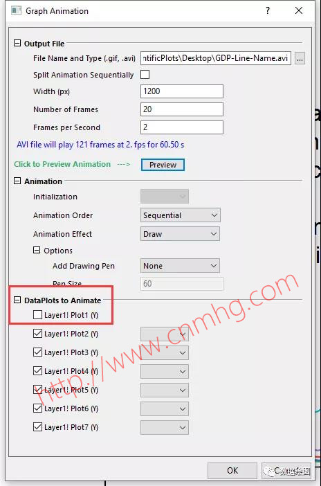 OriginPro:Graph Anim插件
