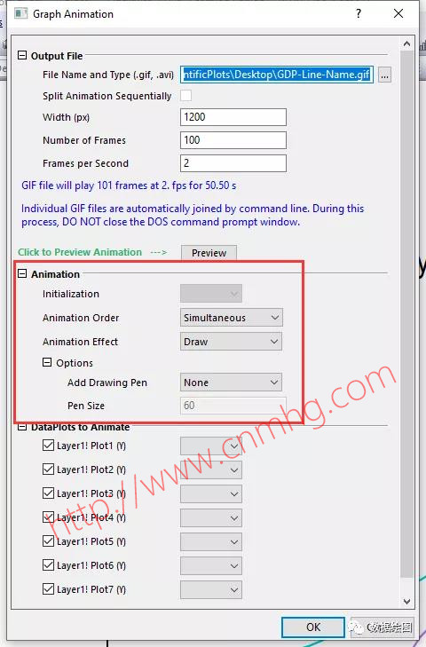 OriginPro:Graph Anim插件