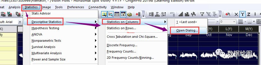 Origin(Pro):疊加面積圖(Area in Area)