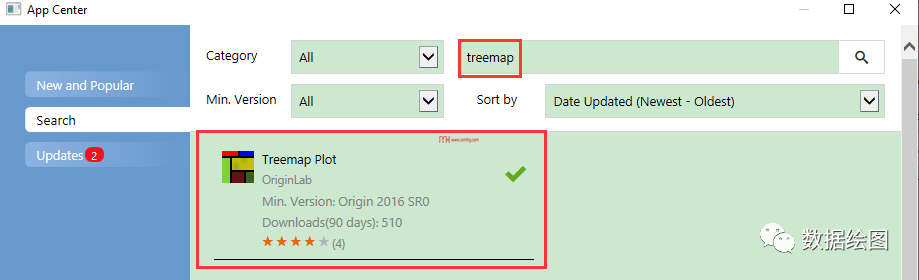 Origin(Pro):Treemap Plot樹形圖