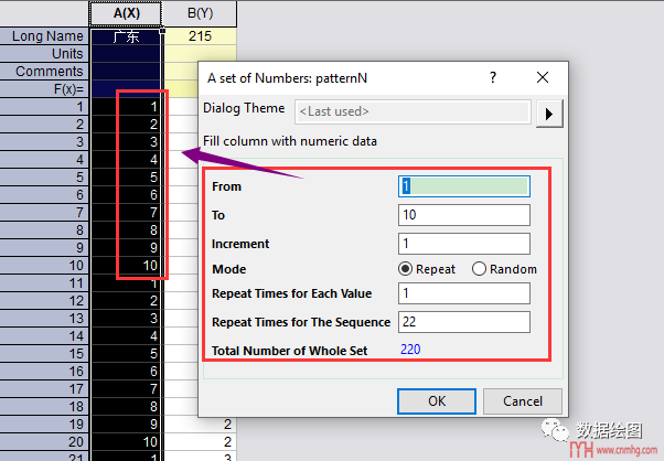 Origin(Pro):方格圖(Pictogram