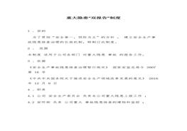 重大隱患“雙報(bào)告”制度docx