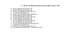 14類安全事故現(xiàn)場(chǎng)應(yīng)急處置方案匯編docx