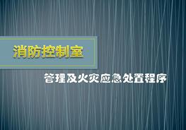  消防中控室管理及火災(zāi)應(yīng)急處置程序pptx