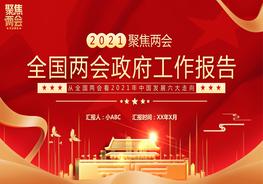 A20210315紅色黨建黨政全國兩會(huì)政府工作報(bào)告pptx