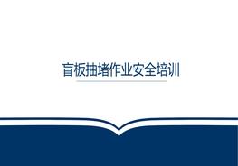 盲板抽堵作業(yè)安全培訓(xùn)pptx