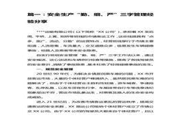 【征文】安全生產(chǎn)“嚴(yán)實(shí)狠勤細(xì)新”征文匯編（15頁）docx