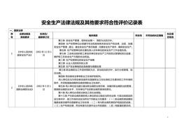 及其他要求符合性評價記錄(免費)doc