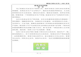 企業(yè)安全文化手冊doc