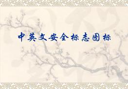 中英文安全標(biāo)志圖標(biāo)ppt