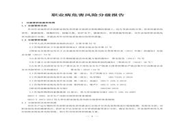 職業(yè)病危害風(fēng)險(xiǎn)分級(jí)報(bào)告docx