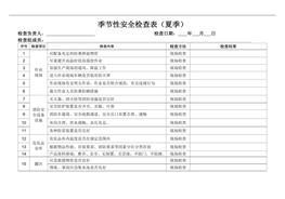 危險(xiǎn)化學(xué)品企業(yè)季節(jié)性檢查表doc