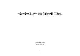 化工企業(yè)安全生產(chǎn)責(zé)任制匯編doc