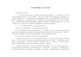 環(huán)保督查工作總結(jié)docx