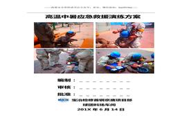 【方案】夏季高溫中暑應(yīng)急演練方案doc