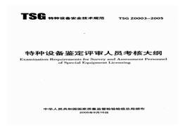 TSG Z0003-2005 特種設(shè)備鑒定評審人員考核大鋼pdf