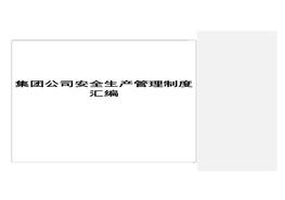 2021集團(tuán)公司安全管理制度匯編（超全600頁）(1)docx