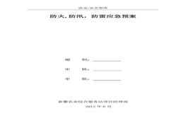 防火、防雷、防汛預案(1)doc